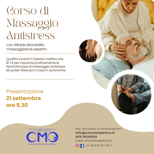 Corso di Massaggio Antistress 2024